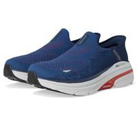 Skechers Sneakers Slip-On Max Cushioning Uomo, Blu Navy/Rosso, 9.5 Wide