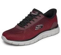 Skechers Sneakers Track REVNO da Uomo, Rosso/Nero, 40