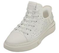 Skechers Snoop One Rhine-Stoned Sneaker da Donna, Tela con Strass Bianchi, 37.5 EU