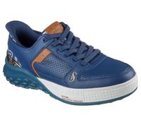 Skechers Snoop Sizzle Toke Slip-in Sneaker da Uomo, Pelle Blu Navy, 45 EU