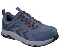 Skechers Speed-Flex Trekker Nordown, Stivali Antinfortunistici Uomo, Black Red Trim Textile/Synthetic, 43 EU