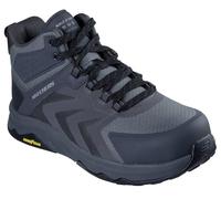 Skechers Speed-Flex Trekker Nordown, Stivali Antinfortunistici Uomo, Charcoal Textile/Synthetic, 44 EU