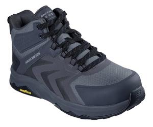 Skechers Speed-Flex Trekker Nordown, Stivali Antinfortunistici Uomo, Charcoal Textile/Synthetic, 45 EU