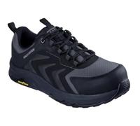 Skechers Speed-Flex Trekker, Stivali Antinfortunistici Uomo, Black Textile/Synthetic, 46 EU