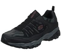 Skechers Sport Men's Afterburn M. Fit Wonted Loafer,Black/Charcoal,9.5 4E US