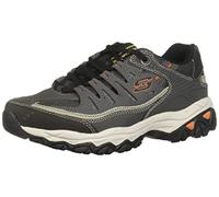 Skechers Sport Men's Afterburn Memory Foam Lace-Up Sneaker,Charcoal,8 4E US