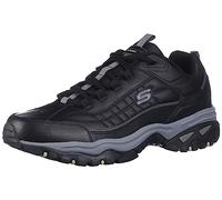 Skechers Sport Men's Energy Afterburn Lace-Up Sneaker,Black/Black,11 XW US