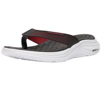 Skechers Sport Mens, Sandalo Schiuma Vapor Uomo, Nero KPU Bordo Rosso, 42 EU