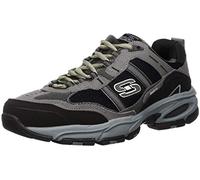 Skechers Sport Men's Vigor 2.0 Trait Memory Foam Sneaker, Charcoal/Black, 10.5 M US