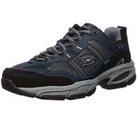 Skechers Sport Men's Vigor 2.0 Trait Memory Foam Sneaker, Taupe/Black, 9 XW US