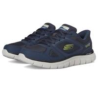 Skechers Sport Track-Ezral - Slip On da uomo, Blu navy/Lime, 40 EU