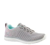 Skechers Sport Virtue Fashion Sneaker Donna, Grigio, 40 EU