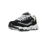 Skechers Sport Women's DLites Interlude Sneaker,Black/White,7 M US