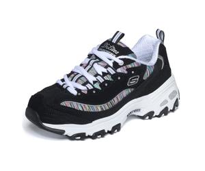 Skechers Sport Women's DLites Interlude Sneaker,Black/White,7 M US