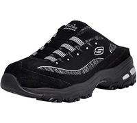 Skechers Sport Women's D'Lites Slip-On Mule Sneaker, Black 11 M US