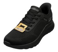 Skechers Scarpe da Ginnastica Uomo Bobs Squad Chaos Solid Step Hands-Free Slip-ins Nero 42.5 EU