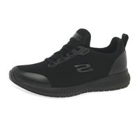 Skechers Squad Sr, Scarpe da ginnastica Donna, Black Flat Knit, 36.5 EU