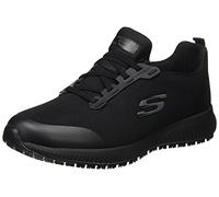Skechers Squad Sr, Scarpe da ginnastica Donna, Black Flat Knit, 41 EU