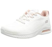 Skechers Squadra Air, Scarpe da ginnastica Donna, Maglia Lavorata A Maglia Bianca, 40 EU