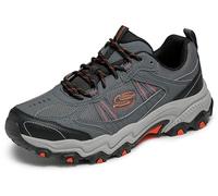 Skechers Scarpe da Ginnastica Uomo Stamina at Upper Stitch, Grigio, 44 EU Larga