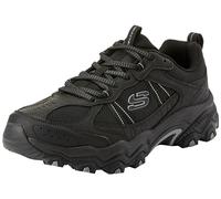 Skechers Resistenza a, Trekking Low Cut Uomo, Bordo in Rete Sintetica Nera, 39 EU