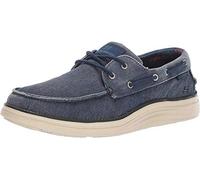 Skechers Status 2.0- Lorano, Mocassini Uomo, Blue Navy Canvas, 47.5 EU