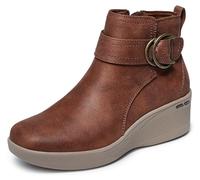 Skechers, Stivaletti alla caviglia Pier-lite-Forever Chic da donna, Cioccolato, 39 EU