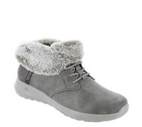 Skechers Stivaletti da donna On-The-go Joy Cozy Charm, Tessuto grigio talpa scuro, 36 EU