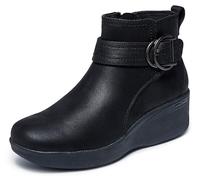 Skechers Stivaletti Donna Pier-lite-Forever Chic, Nero/nero, 39 EU