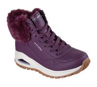 Skechers Uno Rugged Fall Air, Scarpe da Ginnastica Donna, Wine Durabuck/Faux Fur, 41 EU