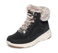 Skechers Stivali da Donna On-The-Go Glacial Ultra Sneaker Boots, Black Synthetic, 38.5 EU