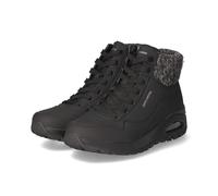 SKECHERS Stivaletto stringato nero / nero sfumato / argento, Taglia 37