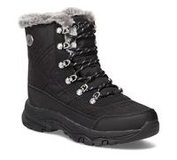 Skechers Stivali da neve da donna per il freddo, Maglia Duraleather Nera, 39.5 EU