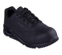 Skechers Uno SR Doltin, Anfibi da Lavoro Uomo, Nero, 43 EU