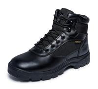 Skechers New Wascana-Benen, Stivali Militari Uomo, Nero, 44 EU Larga