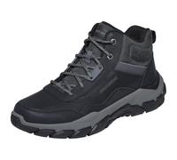 Skechers Santoro Hopkins, Stivali da Escursionismo Uomo, Black Leather/Synthetic/Mesh, 45 EU