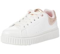 Skechers Street Girls, Sneaker, White Synthetic/Rose Trim, 43 EU