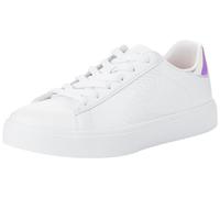 Skechers Street Girls, Sneaker, White Synthetic/Silver Trim, 27.5 EU