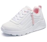 Skechers Sneaker Uno Lite Easy Zip Street Girls Bianco sintetico