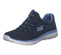 Skechers Summits Artistry Chic, Scarpe da Ginnastica Donna, Bordo Blu A Rete Blu Navy, 41 EU