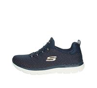 Skechers Summits Bright Bezel, Scarpe da Ginnastica Donna, Navy Knit Gold Tim, 37 EU