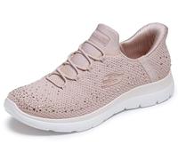 Skechers Summits-Brilliant Shine - Sneaker da Donna Senza Mani, Senza Lacci, Malva Chiaro=ltmv, 36 EU