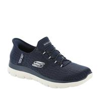 Skechers Summits-Classy Night - Sneaker da Donna, Senza Lacci, Senza Mani, Blu Navy/Argento., 39 EU