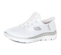 Skechers Summits Diamond Dream, Scarpe da Ginnastica Donna, Bianco Argento, 38 EU Larga