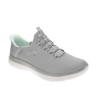 Skechers Summits-Dream Chaser - Pantofole da donna a mani libere, Grigio/Menta, 11