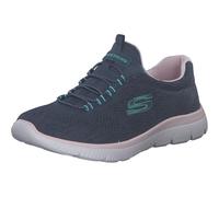 Skechers Summits Fun Flare, Scarpe sportive Donna, Navy Mesh Pink Turquoise Trim, 37 EU