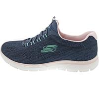 Skechers Summits Fun Flare, Scarpe sportive Donna, Navy Mesh Pink Turquoise Trim, 40 EU