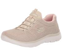 Skechers Summits Fun Flare, Scarpe sportive Donna, Taupe Mesh Light Pink Trim, 41 EU