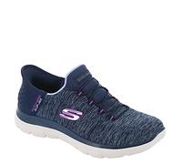Skechers Hands Free Slip Ins Summits Dazzling Haze, Scarpe da Ginnastica Donna, Blu Mare, 40.5 EU Larga