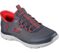 Skechers Summits High Range Slip-Ins, Scarpe da Ginnastica, Charcoal/Lime, 32 EU